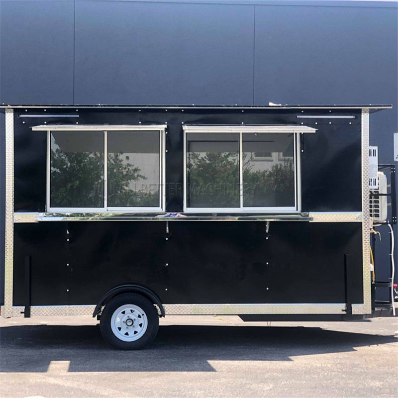 Full Equipment Restaurant Food Truck with Air Conditioner