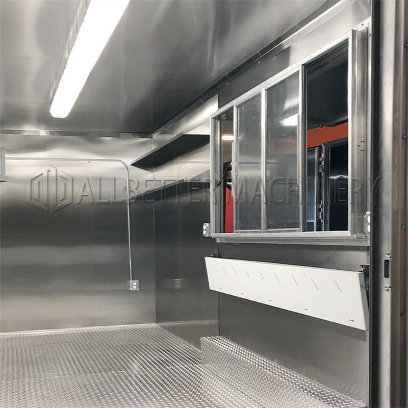 Full Equipment Restaurant Food Truck with Air Conditioner