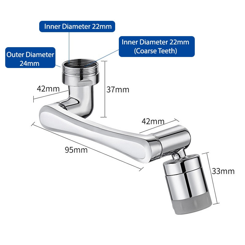 Stainless steel Universal 1080 °Swivel Robotic Arm Swivel Extension